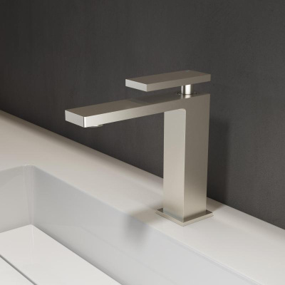 Смеситель для раковины Dice VBF-2DS1BN однорычажный, сатин Vincea фото в интернет-магазине Русалия