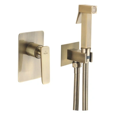 Гигиенический душ со смесителем Rose R1605Q, бронза фото в интернет-магазине Русалия