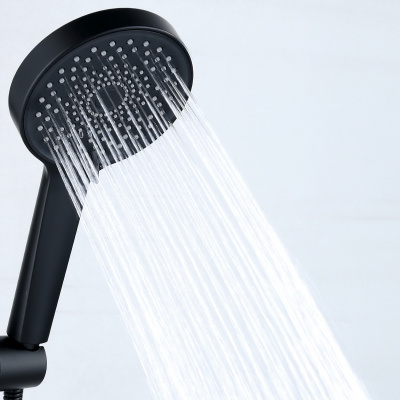 BOND B01-8888 Черная душевая стойка с тропическим душем без смесителя фото в интернет-магазине Русалия