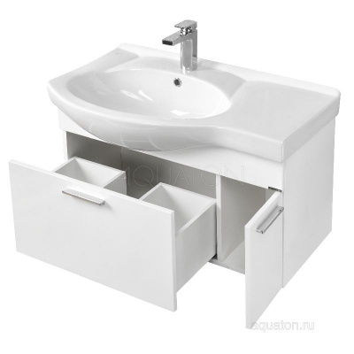 Тумба под раковину AQUATON Инди 80 белый 1A188401ND010 фото в интернет-магазине Русалия