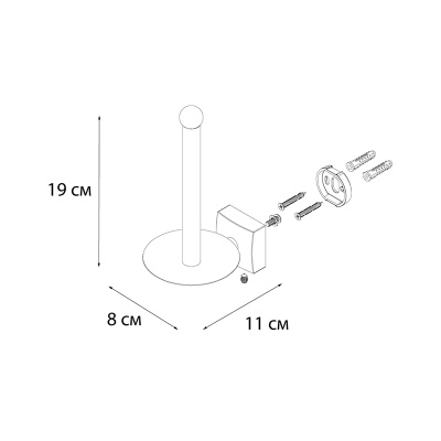 Держатель для туалетной бумаги FIXSEN KVADRO FX-61310B, хром фото в интернет-магазине Русалия