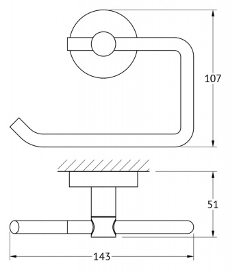 Держатель туалетной бумаги HAR 047 Harmonie Artwelle фото в интернет-магазине Русалия