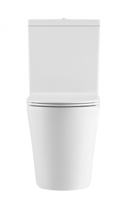 BURGOS ALTO Унитаз напольный безободковый белый, тонкое сиденье дюропласт, soft close IBERICA BLANCA фото в интернет-магазине Русалия