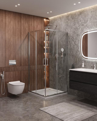 Душевой уголок CEZARES MOLVENO-A-2-80-C-Cr-IV фото в интернет-магазине Русалия