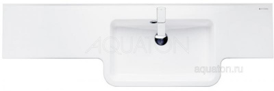 Раковина AQUATON Hotel B 140 правая белая 1A709731PI01P фото в интернет-магазине Русалия