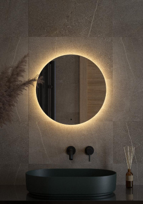 Зеркало  с LED-подсветкой настенное OPTI DEFESTO d50 см, DF 2852R фото в интернет-магазине Русалия