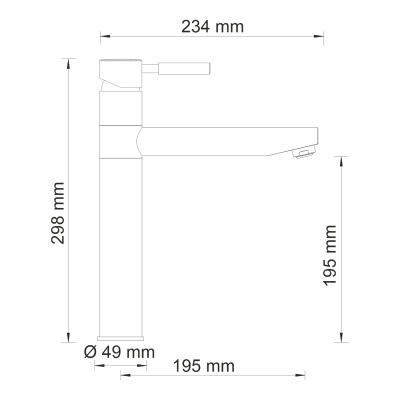 Wern 4207 Смеситель для кухни Wasserkraft фото в интернет-магазине Русалия