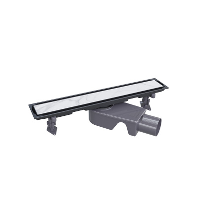 Душевой трап 60 см с черной универсальной решеткой SDR-22-60-B RGW фото в интернет-магазине Русалия