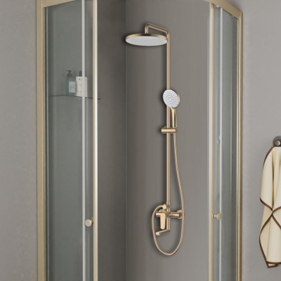 Душевая система D&K Bayern.München матовое золото (DA1563707B18) фото в интернет-магазине Русалия