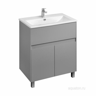 Тумба под раковину AQUATON Форест 75 туманный серый 1A278301FR4D0 фото в интернет-магазине Русалия