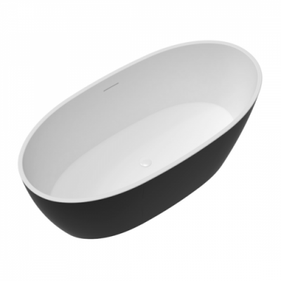 Ванна отдельностоящая акриловая Delice Rondo 170х76 черная матовая DLR440104Bk фото в интернет-магазине Русалия