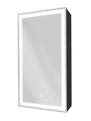 Зеркальный шкаф Mirror Box 350х650 левый, интегрированная ручка МВК063 Continent фото в интернет-магазине Русалия