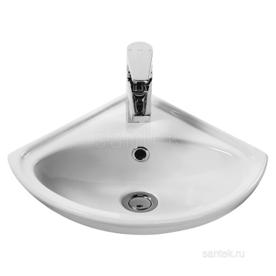 Раковина Santek Ирис 36 отверстие под смеситель 1WH110514 фото в интернет-магазине Русалия