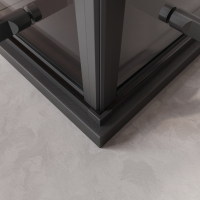 Душевой уголок Cezares LINER-A-2-90-C-NERO фото в интернет-магазине Русалия