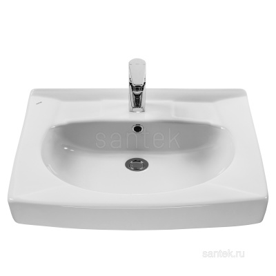 Раковина Santek Пилот 50 отверстие под смеситель 1WH301970 фото в интернет-магазине Русалия