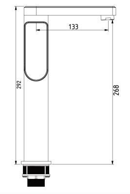 Смеситель для раковины высокий Savol (S-600716G) фото в интернет-магазине Русалия