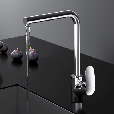 F8005000 Like, смеситель для кухни L-образный излив, хром, шт. фото в интернет-магазине Русалия