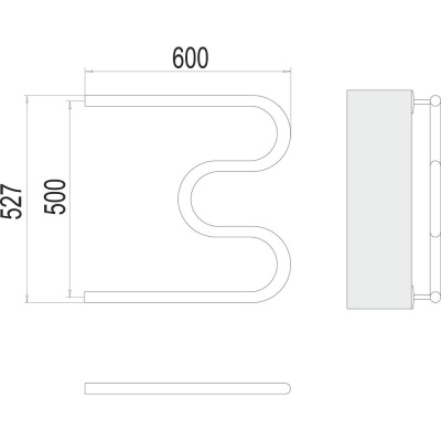Полотенцесушитель водяной Terminus М-образный (3/4") 50х60 4620768880506 фото в интернет-магазине Русалия