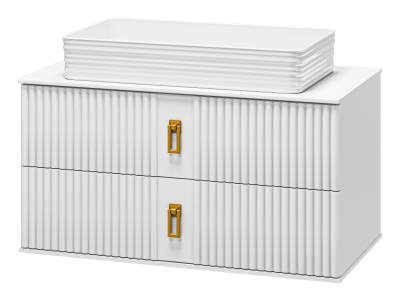 Тумба Sevilla 90 подвесная с раковиной CeramaLux W1531-D1408 67 Brevita фото в интернет-магазине Русалия