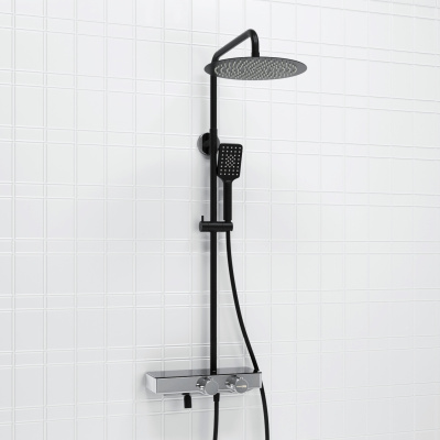 A114.160.130.CB Thermo Душевой комплект с термостатическим смесителем Wasserkraft фото в интернет-магазине Русалия