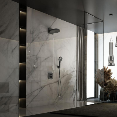 Душевой комплект Inspire VSFW-3I21T1MB встраиваемый, термостатический, 2 режима, черный Vincea фото в интернет-магазине Русалия