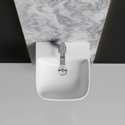 Раковина моноблок подвесная DION CN6067 Ceramica Nova фото в интернет-магазине Русалия