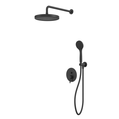 Система для душа скрытого монтажа WHITECROSS Y YSET04BASICBL (черный мат) фото в интернет-магазине Русалия