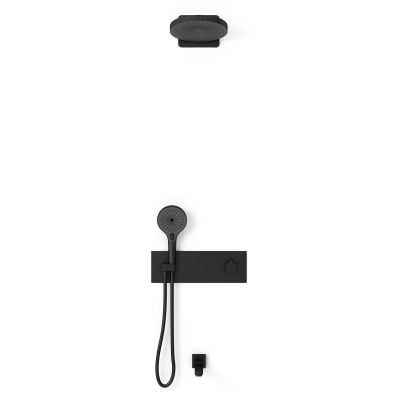 Душевой комплект VSFW-432TI1MB встраиваемый, черный Vincea фото в интернет-магазине Русалия