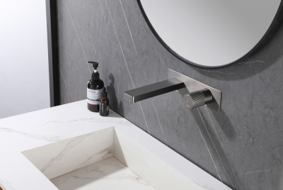 Смеситель ABBER Rund AF8712NG для раковины скрытого монтажа, никель фото в интернет-магазине Русалия