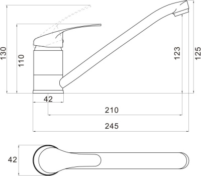 Смеситель Savol для кухонной мойки (S-T4901-1) фото в интернет-магазине Русалия