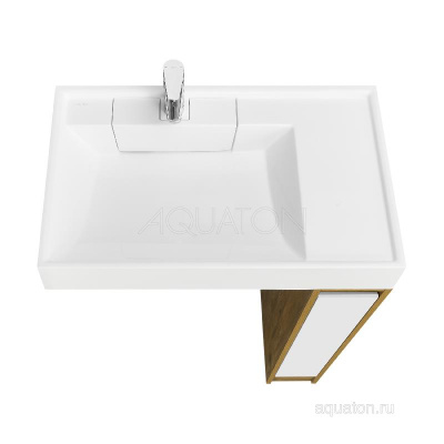 Тумба под раковину AQUATON Лондри 20 Дуб Рустикальный без фасада 1A267101LHDR0 фото в интернет-магазине Русалия