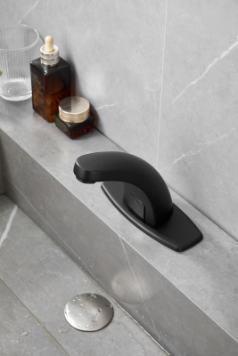 Смеситель для раковины HAIBA сенсорный черный (HB523-7) фото в интернет-магазине Русалия