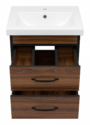 Тумба Кедр 50 подвесная с раковиной Универсал Енисей 50 Misty фото в интернет-магазине Русалия