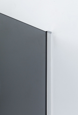 Душевая дверь в нишу CEZARES SLIDER-B-1-90/100-GRIGIO-Cr тонированное (графит), профиль хром фото в интернет-магазине Русалия