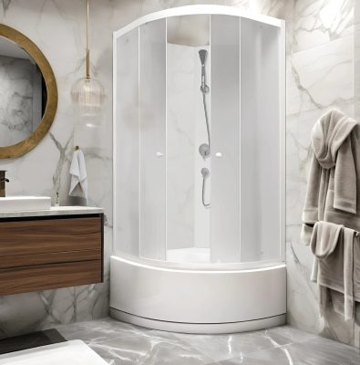 Кабина TMF901 душевая без крыши PARLY  
 85х85х190 см фото в интернет-магазине Русалия