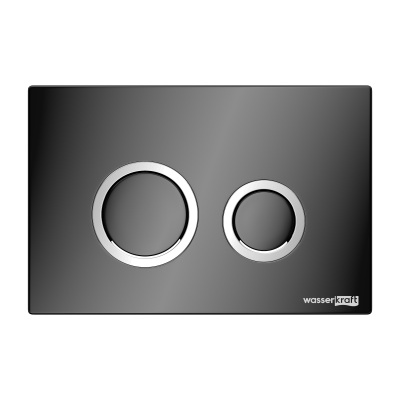 PB01 Кнопка смыва, черный, хром Wasserkraft фото в интернет-магазине Русалия