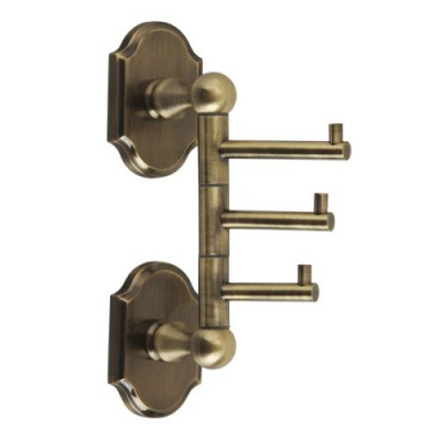 Крючок тройной поворотный VR.STD-7735.BR Stanford Bronzo Veragio фото в интернет-магазине Русалия