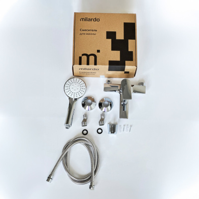 Смеситель для ванны Milardo Azure глянцевый хром (AZUSB00M02) фото в интернет-магазине Русалия