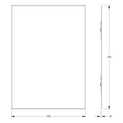 Зеркало настенное с фацетом Standard EVOFORM 50x70 см, BY 0213 фото в интернет-магазине Русалия