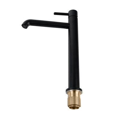 Смеситель для раковины высокий FILARETE Roun FL6020BL, черный фото в интернет-магазине Русалия