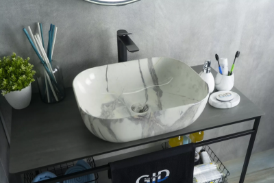 Раковина накладная Gid K397G125 фото в интернет-магазине Русалия