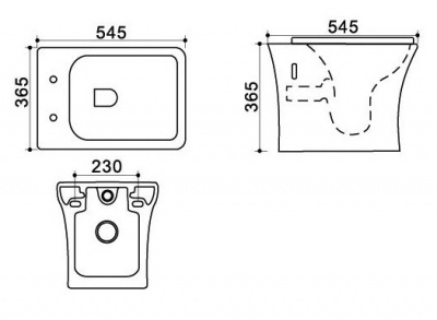 Унитаз подвесной безободковый AZ-2024 Trend с сиденьем микролифт Azario фото в интернет-магазине Русалия