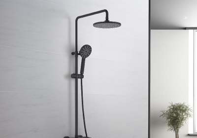 Душевая система AQUATEK, матовый черный AQ2140MB БЕТТА фото в интернет-магазине Русалия