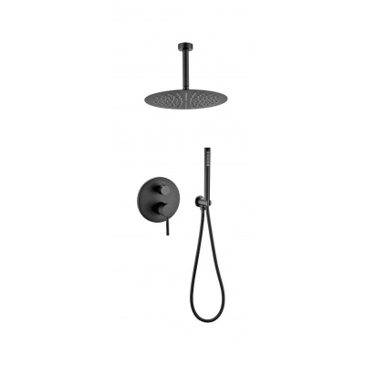 Душевая система встраиваемая (без излива) Grocenberg GB5099BL-4, черный фото в интернет-магазине Русалия