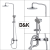 Душевая система DK Venice Rialto (DA1063701B14) фото в интернет-магазине Русалия Душевая система DK Venice Rialto (DA1063701B14) фото в интернет-магазине Русалия