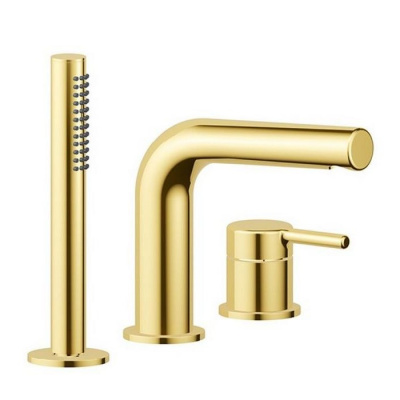 Смеситель на борт ванны EXCELLENT Pi AREX.1234GL (золото) фото в интернет-магазине Русалия