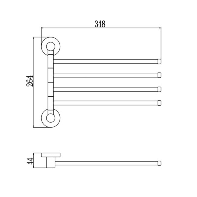 Полотенцедержатель Savol S-005604, сатин фото в интернет-магазине Русалия