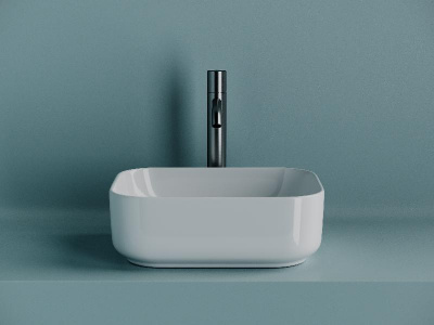 Умывальник чаша накладная прямоугольная Element 400*305*140мм CN5042 Ceramica Nova фото в интернет-магазине Русалия