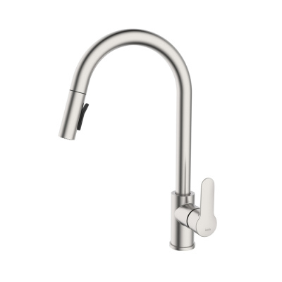 Смеситель IDDIS для кухни с выдвижным изливом сталь Cuba (CUBSTP0i05) фото в интернет-магазине Русалия