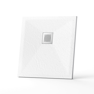 Каменный душевой поддон квадрат STONE TRAY-W  900x900 фото в интернет-магазине Русалия